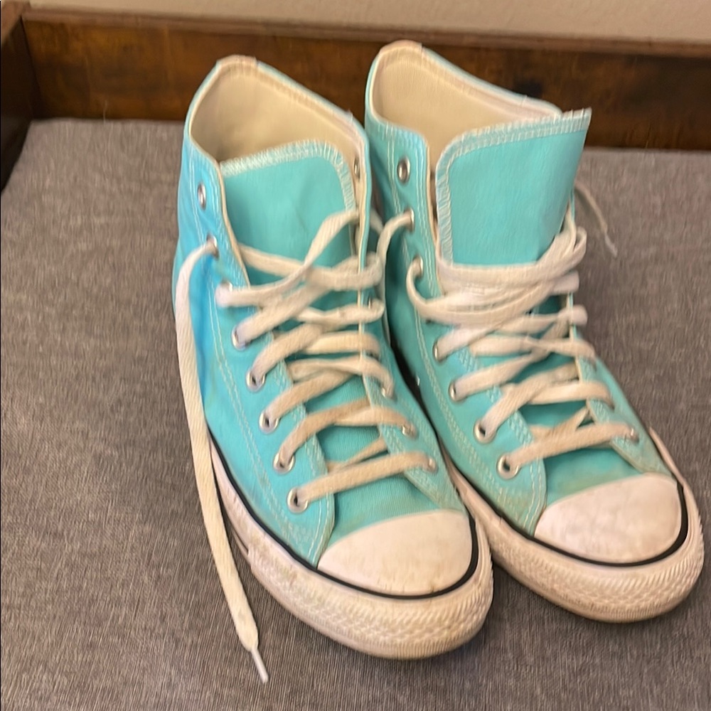 Converse Blue and White Sneakers